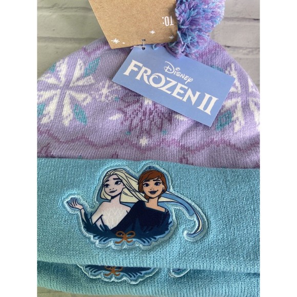Disney Frozen 2 Elsa Anna Mommy and Me Matching Beanie Hat Cap Set Womens Kids main image 6